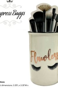 Makeup brush holder